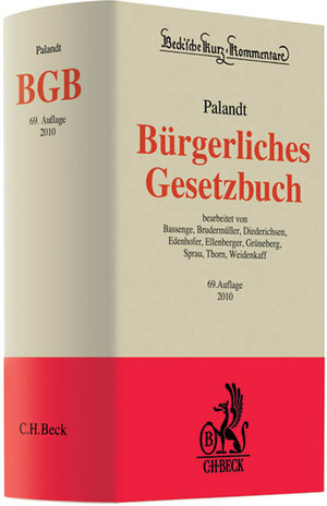 Buchcover Bürgerliches Gesetzbuch  | EAN 9783406594885 | ISBN 3-406-59488-3 | ISBN 978-3-406-59488-5