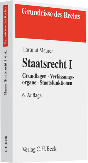 Buchcover Staatsrecht I | Hartmut Maurer | EAN 9783406595288 | ISBN 3-406-59528-6 | ISBN 978-3-406-59528-8