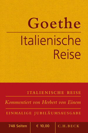 Buchcover Italienische Reise | Johann Wolfgang von Goethe | EAN 9783406611391 | ISBN 3-406-61139-7 | ISBN 978-3-406-61139-1