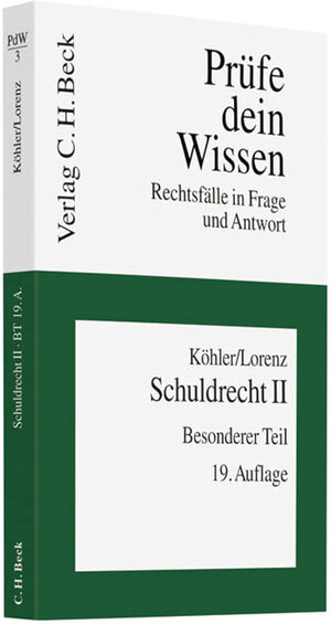 Buchcover Schuldrecht II | Helmut Köhler | EAN 9783406614903 | ISBN 3-406-61490-6 | ISBN 978-3-406-61490-3
