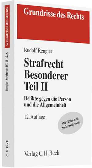 Buchcover Strafrecht Besonderer Teil II | Rudolf Rengier | EAN 9783406614972 | ISBN 3-406-61497-3 | ISBN 978-3-406-61497-2