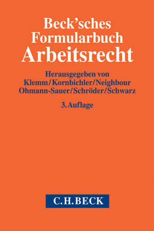 Buchcover Beck'sches Formularbuch Arbeitsrecht  | EAN 9783406625657 | ISBN 3-406-62565-7 | ISBN 978-3-406-62565-7