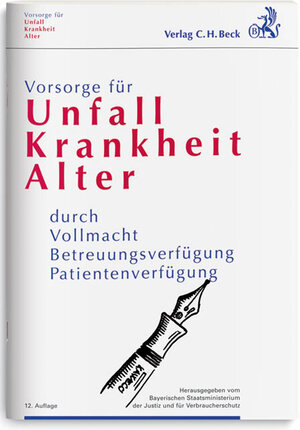 Buchcover Vorsorge für Unfall, Krankheit, Alter  | EAN 9783406628504 | ISBN 3-406-62850-8 | ISBN 978-3-406-62850-4