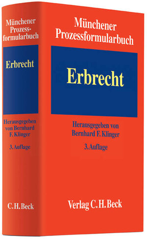 Buchcover Münchener Prozessformularbuch / Münchener Prozessformularbuch Bd. 4: Erbrecht  | EAN 9783406629440 | ISBN 3-406-62944-X | ISBN 978-3-406-62944-0