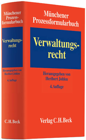 Buchcover Münchener Prozessformularbuch / Münchener Prozessformularbuch Bd. 7: Verwaltungsrecht  | EAN 9783406629471 | ISBN 3-406-62947-4 | ISBN 978-3-406-62947-1