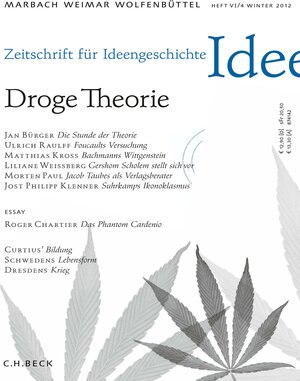 Buchcover Zeitschrift für Ideengeschichte Heft VI/4 Winter 2012  | EAN 9783406633942 | ISBN 3-406-63394-3 | ISBN 978-3-406-63394-2
