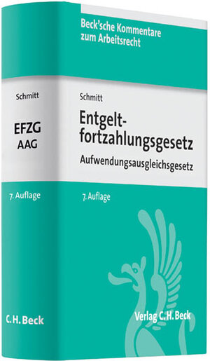 Buchcover Entgeltfortzahlungsgesetz und Aufwendungsausgleichsgesetz | Jochem Schmitt | EAN 9783406635960 | ISBN 3-406-63596-2 | ISBN 978-3-406-63596-0