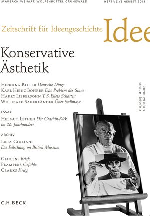Buchcover Zeitschrift für Ideengeschichte Heft VII/3 Herbst 2013  | EAN 9783406644634 | ISBN 3-406-64463-5 | ISBN 978-3-406-64463-4