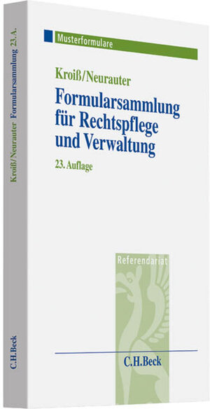 Buchcover Formularsammlung für Rechtspflege und Verwaltung | Werner Böhme | EAN 9783406647468 | ISBN 3-406-64746-4 | ISBN 978-3-406-64746-8