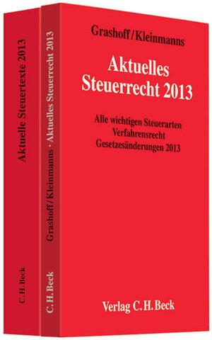 Buchcover Grashoff, Aktuelles Steuerrecht 2013 und Aktuelle Steuertexte 2013 | Dietrich Grashoff | EAN 9783406649752 | ISBN 3-406-64975-0 | ISBN 978-3-406-64975-2