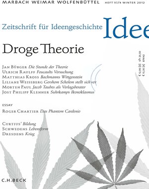 Buchcover Zeitschrift für Ideengeschichte Heft VI/4 Winter 2012  | EAN 9783406649875 | ISBN 3-406-64987-4 | ISBN 978-3-406-64987-5