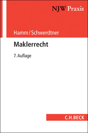 Buchcover Maklerrecht | Peter Schwerdtner | EAN 9783406672682 | ISBN 3-406-67268-X | ISBN 978-3-406-67268-2