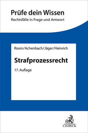 Buchcover Strafprozessrecht | Claus Roxin | EAN 9783406680571 | ISBN 3-406-68057-7 | ISBN 978-3-406-68057-1