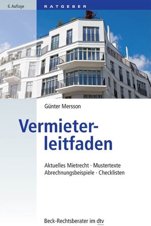 Buchcover Vermieterleitfaden | Günter Mersson | EAN 9783406680731 | ISBN 3-406-68073-9 | ISBN 978-3-406-68073-1
