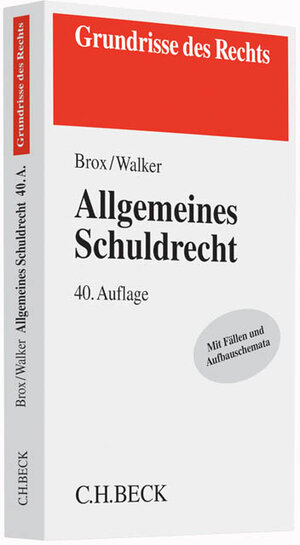 Buchcover Allgemeines Schuldrecht | Hans Brox | EAN 9783406688140 | ISBN 3-406-68814-4 | ISBN 978-3-406-68814-0