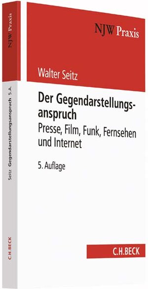 Buchcover Der Gegendarstellungsanspruch | Walter Seitz | EAN 9783406691027 | ISBN 3-406-69102-1 | ISBN 978-3-406-69102-7