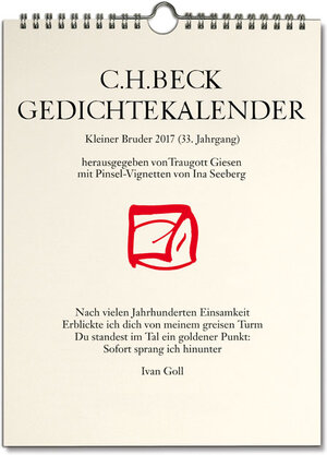 Buchcover C.H. Beck Gedichtekalender  | EAN 9783406692413 | ISBN 3-406-69241-9 | ISBN 978-3-406-69241-3