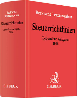 Buchcover Steuerrichtlinien Gebundene Ausgabe 2016  | EAN 9783406693519 | ISBN 3-406-69351-2 | ISBN 978-3-406-69351-9