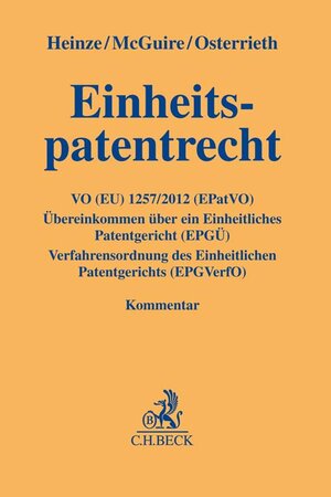 Buchcover Einheitspatentrecht  | EAN 9783406693618 | ISBN 3-406-69361-X | ISBN 978-3-406-69361-8