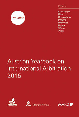 Buchcover Austrian Yearbook on International Arbitration 2016  | EAN 9783406693991 | ISBN 3-406-69399-7 | ISBN 978-3-406-69399-1