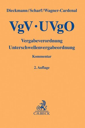 Buchcover VgV - UVgO | EAN 9783406696336 | ISBN 3-406-69633-3 | ISBN 978-3-406-69633-6