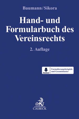 Buchcover Hand- und Formularbuch des Vereinsrechts  | EAN 9783406703966 | ISBN 3-406-70396-8 | ISBN 978-3-406-70396-6