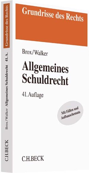 Buchcover Allgemeines Schuldrecht | Hans Brox | EAN 9783406705519 | ISBN 3-406-70551-0 | ISBN 978-3-406-70551-9