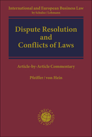 Buchcover Dispute Resolution and Conflicts of Laws | EAN 9783406708732 | ISBN 3-406-70873-0 | ISBN 978-3-406-70873-2