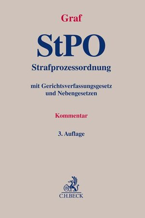 Buchcover Strafprozessordnung  | EAN 9783406711985 | ISBN 3-406-71198-7 | ISBN 978-3-406-71198-5