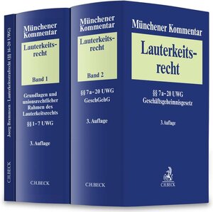 Buchcover Münchener Kommentar zum Lauterkeitsrecht (UWG) Gesamtwerk  | EAN 9783406712807 | ISBN 3-406-71280-0 | ISBN 978-3-406-71280-7