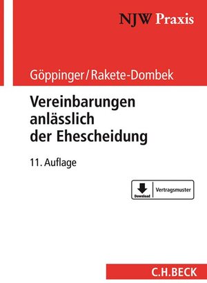 Buchcover Vereinbarungen anlässlich der Ehescheidung  | EAN 9783406713811 | ISBN 3-406-71381-5 | ISBN 978-3-406-71381-1