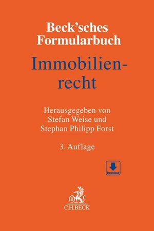 Buchcover Beck'sches Formularbuch Immobilienrecht  | EAN 9783406714504 | ISBN 3-406-71450-1 | ISBN 978-3-406-71450-4