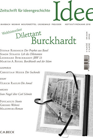 Buchcover Zeitschrift für Ideengeschichte Heft XII/1 Frühjahr 2018  | EAN 9783406718618 | ISBN 3-406-71861-2 | ISBN 978-3-406-71861-8