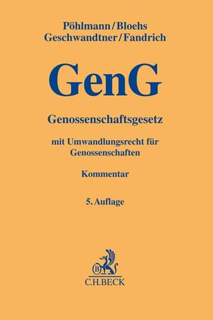 Buchcover Genossenschaftsgesetz | Peter Pöhlmann | EAN 9783406719455 | ISBN 3-406-71945-7 | ISBN 978-3-406-71945-5