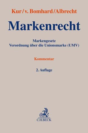 Buchcover Markenrecht  | EAN 9783406723445 | ISBN 3-406-72344-6 | ISBN 978-3-406-72344-5