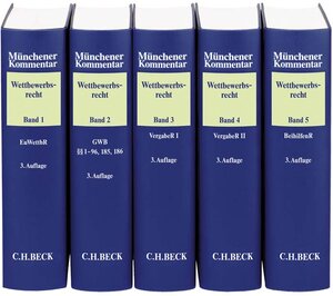 Buchcover Münchener Kommentar zum Wettbewerbsrecht Gesamtwerk  | EAN 9783406727702 | ISBN 3-406-72770-0 | ISBN 978-3-406-72770-2