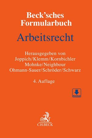 Buchcover Beck'sches Formularbuch Arbeitsrecht  | EAN 9783406729331 | ISBN 3-406-72933-9 | ISBN 978-3-406-72933-1