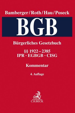 Buchcover Bürgerliches Gesetzbuch Band 5: §§ 1922-2385, CISG, IPR, EGBGB  | EAN 9783406735653 | ISBN 3-406-73565-7 | ISBN 978-3-406-73565-3