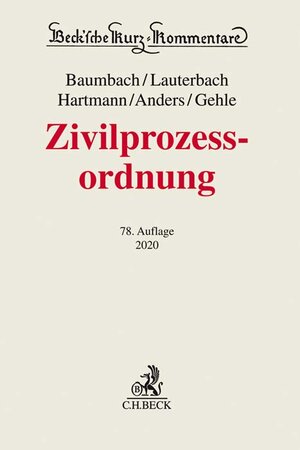 Buchcover Zivilprozessordnung  | EAN 9783406739002 | ISBN 3-406-73900-8 | ISBN 978-3-406-73900-2