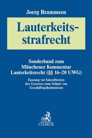 Buchcover Lauterkeitsstrafrecht  | EAN 9783406743351 | ISBN 3-406-74335-8 | ISBN 978-3-406-74335-1