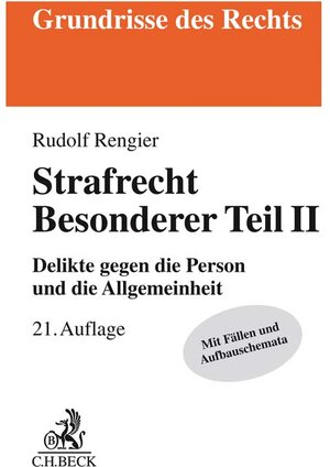 Buchcover Strafrecht Besonderer Teil II | Rudolf Rengier | EAN 9783406745454 | ISBN 3-406-74545-8 | ISBN 978-3-406-74545-4