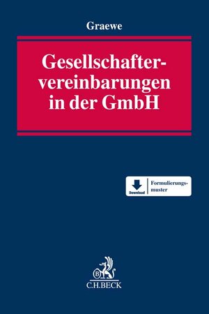 Buchcover Gesellschaftervereinbarungen in der GmbH  | EAN 9783406747953 | ISBN 3-406-74795-7 | ISBN 978-3-406-74795-3