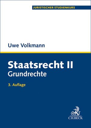 Buchcover Staatsrecht II | Uwe Volkmann | EAN 9783406748332 | ISBN 3-406-74833-3 | ISBN 978-3-406-74833-2