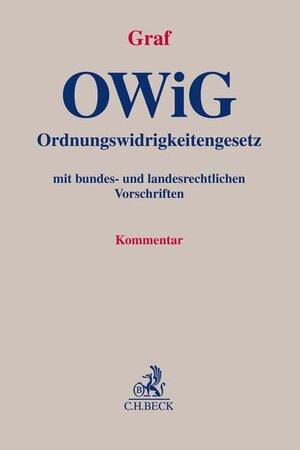 Buchcover Ordnungswidrigkeitengesetz  | EAN 9783406750595 | ISBN 3-406-75059-1 | ISBN 978-3-406-75059-5