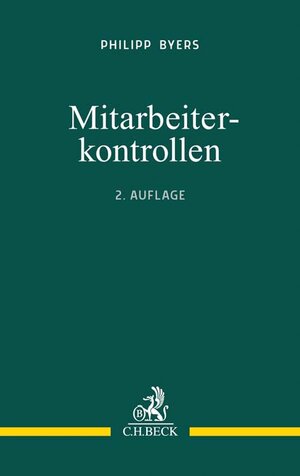 Buchcover Mitarbeiterkontrollen | Philipp Byers | EAN 9783406754555 | ISBN 3-406-75455-4 | ISBN 978-3-406-75455-5