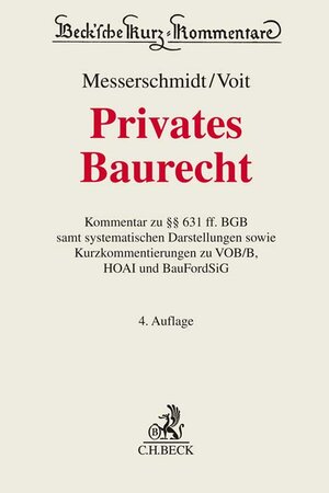 Buchcover Privates Baurecht  | EAN 9783406757877 | ISBN 3-406-75787-1 | ISBN 978-3-406-75787-7