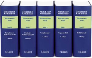 Buchcover Münchener Kommentar zum Wettbewerbsrecht Gesamtwerk  | EAN 9783406758706 | ISBN 3-406-75870-3 | ISBN 978-3-406-75870-6