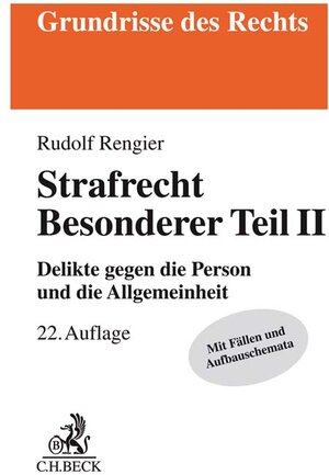 Buchcover Strafrecht Besonderer Teil II | Rudolf Rengier | EAN 9783406758881 | ISBN 3-406-75888-6 | ISBN 978-3-406-75888-1