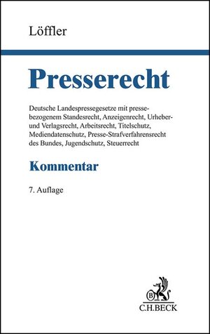 Buchcover Presserecht  | EAN 9783406760778 | ISBN 3-406-76077-5 | ISBN 978-3-406-76077-8