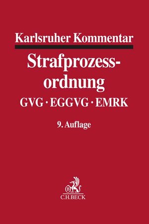 Buchcover Karlsruher Kommentar zur Strafprozessordnung  | EAN 9783406767609 | ISBN 3-406-76760-5 | ISBN 978-3-406-76760-9